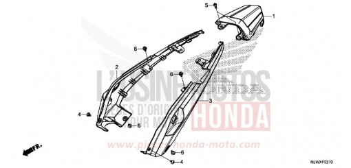 CAPOT ARRIERE CB500XAJ de 2018